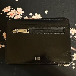 HOBO Black Leather Card Wallet